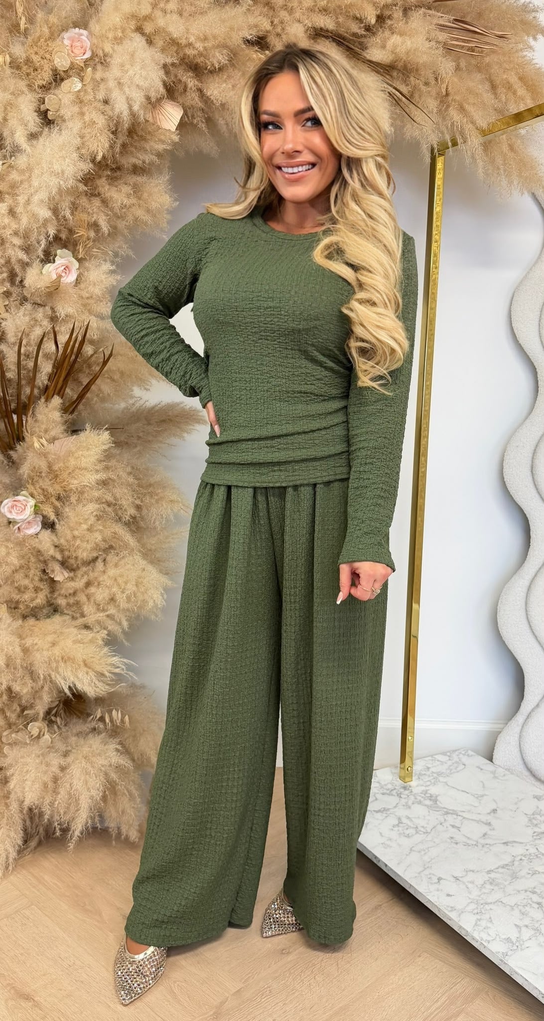 KAYLEE STRETCH SET ARMYGREEN