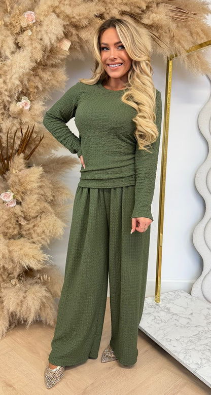KAYLEE STRETCH SET ARMYGREEN