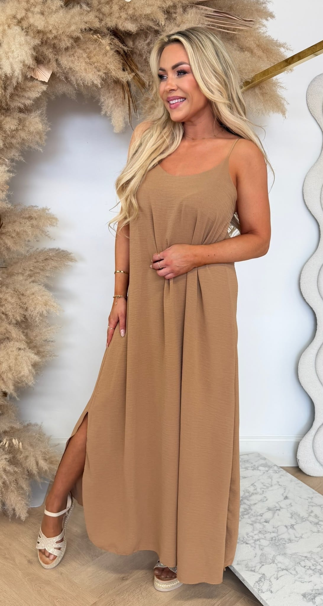 DAZY BOHI MAXI DRESS CAMEL