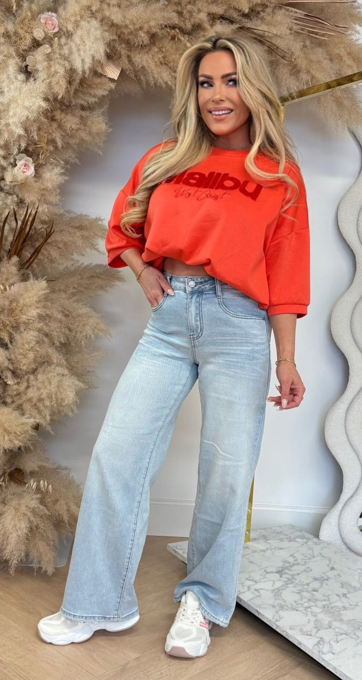 WEST COAST MALIBU TEE ORANGE