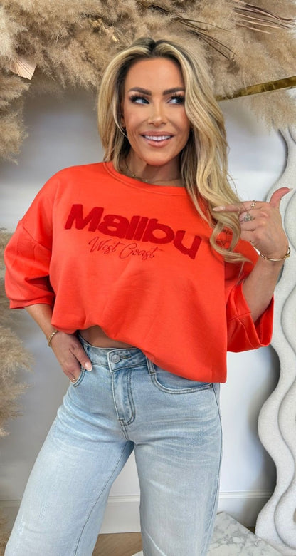 WEST COAST MALIBU TEE ORANGE