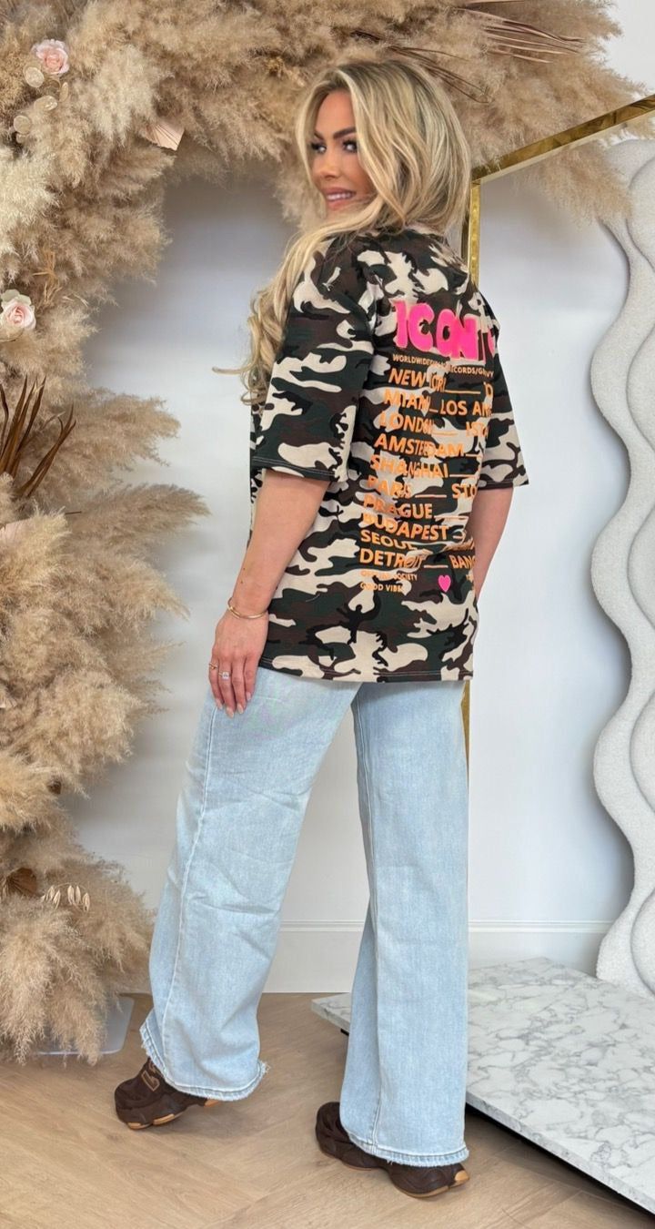 ICONIC ARMY TEE 2665 BEIGE