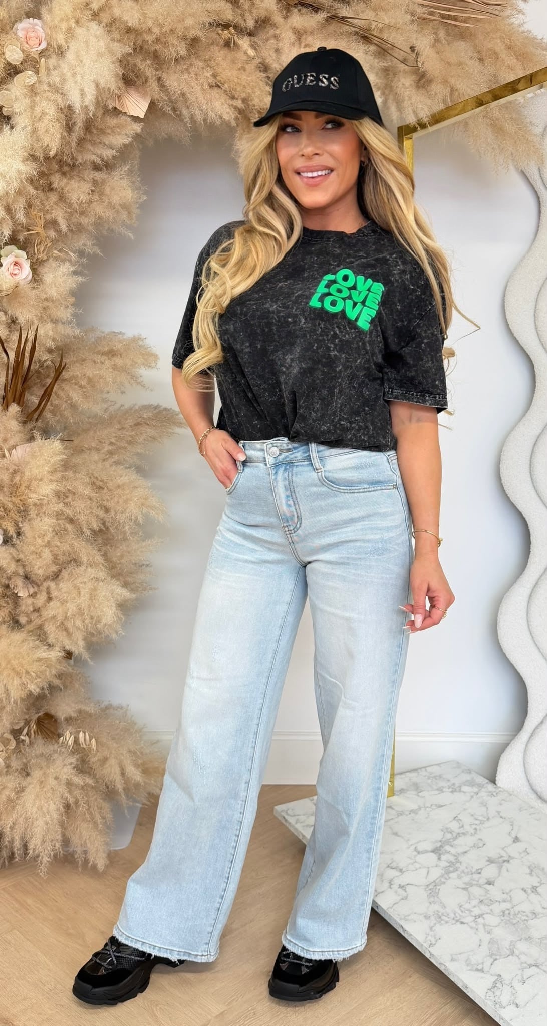 LOVE LOVE LOVE TEE 321 BLACKCOATING