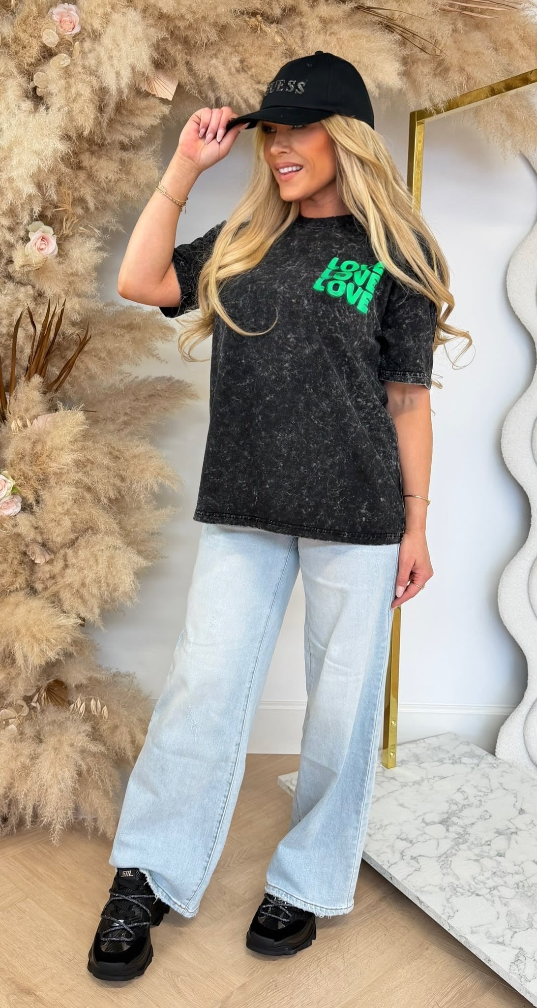 LOVE LOVE LOVE TEE 321 BLACKCOATING