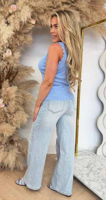 SCHULP TOP 5748 DENIMBLUE