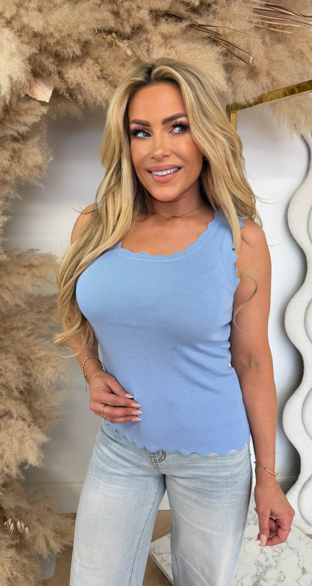 SCHULP TOP 5748 DENIMBLUE