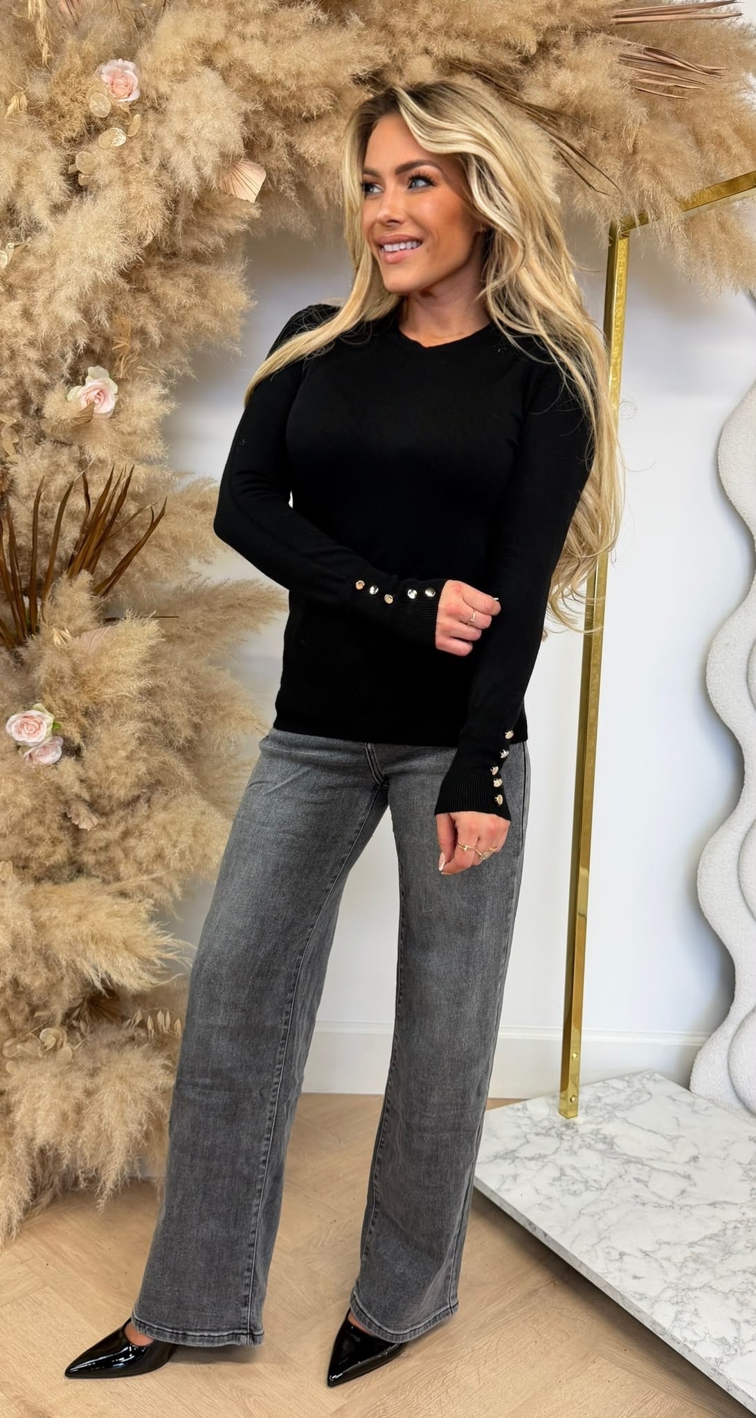 SIMPLE STRETCH TOP 9830 BLACK