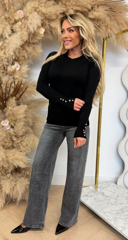 SIMPLE STRETCH TOP 9830 BLACK