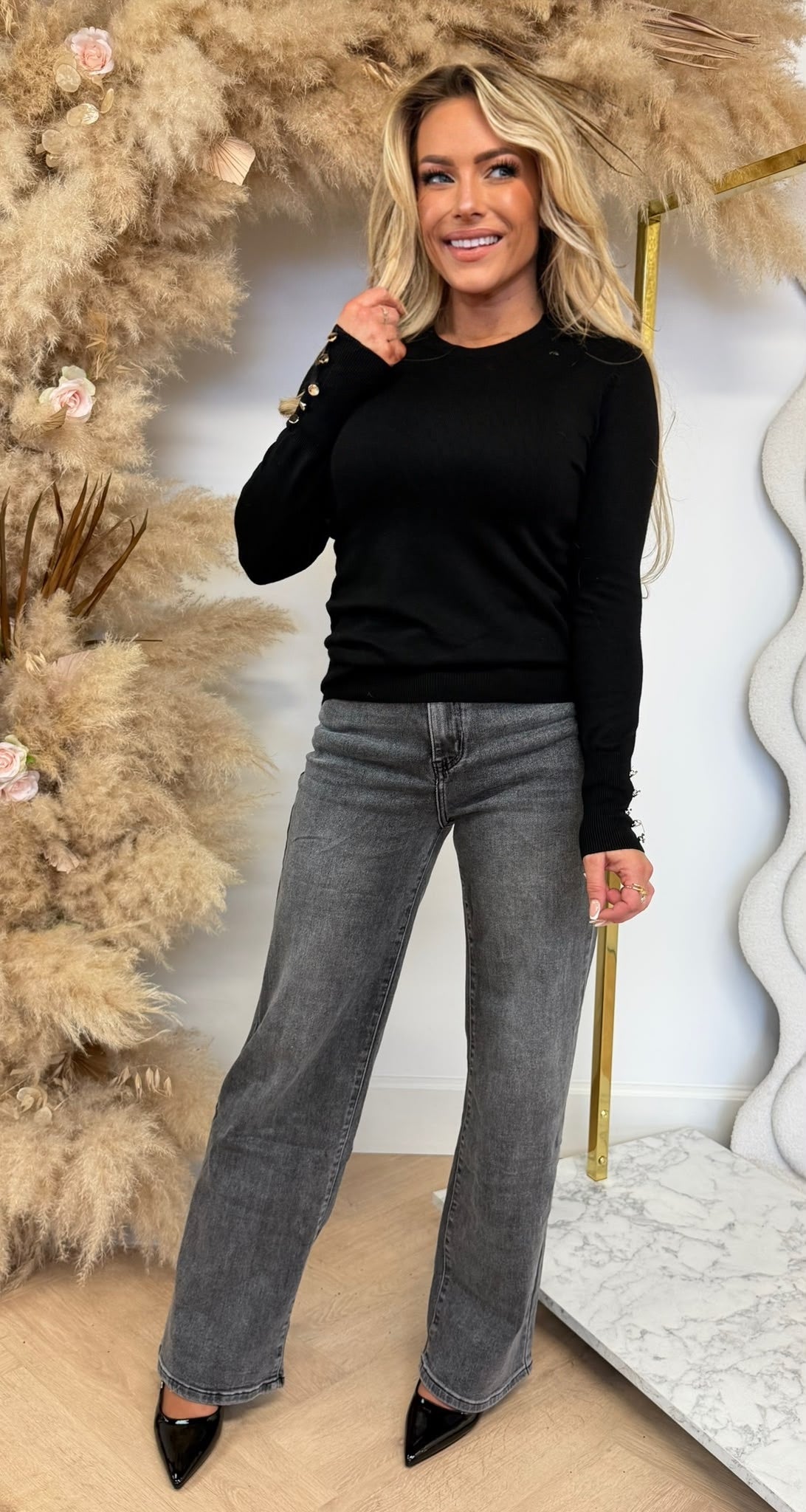 SIMPLE STRETCH TOP 9830 BLACK