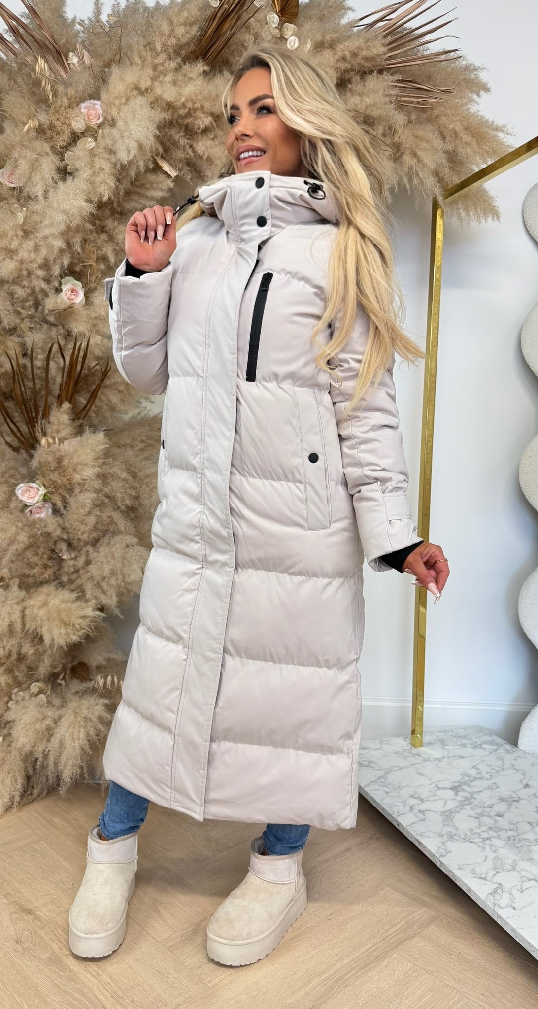 LONG BESTSELLER WINTERJACKET 7557 BEIGE