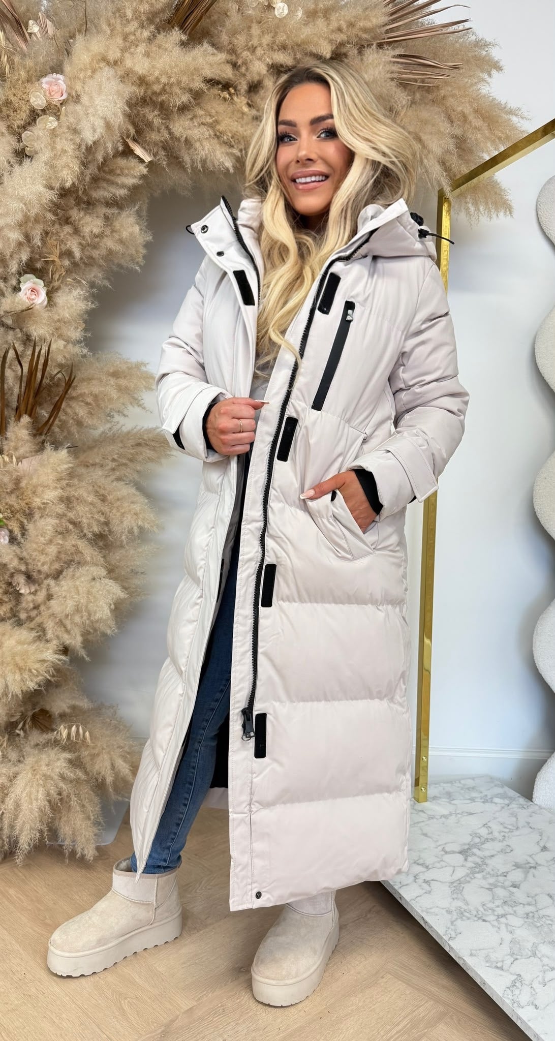LONG BESTSELLER WINTERJACKET 7557 BEIGE