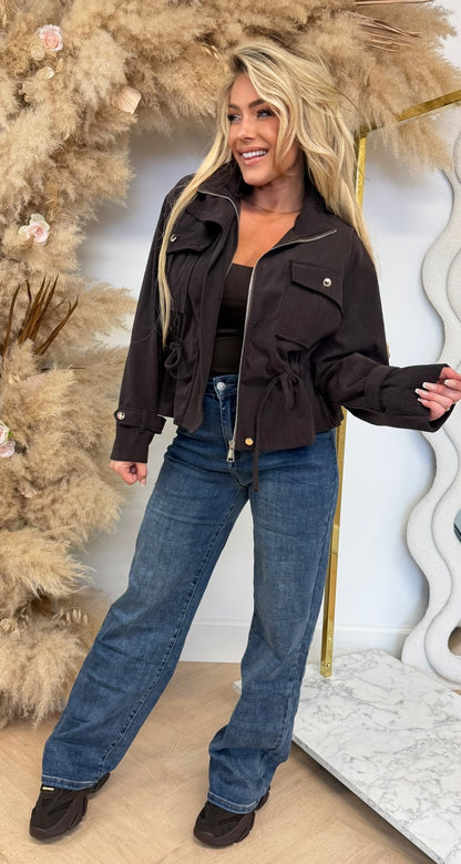 CORDUROY TOUWTJE JACKET CHOCO