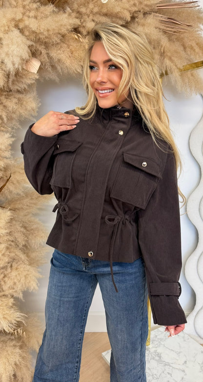 CORDUROY TOUWTJE JACKET CHOCO
