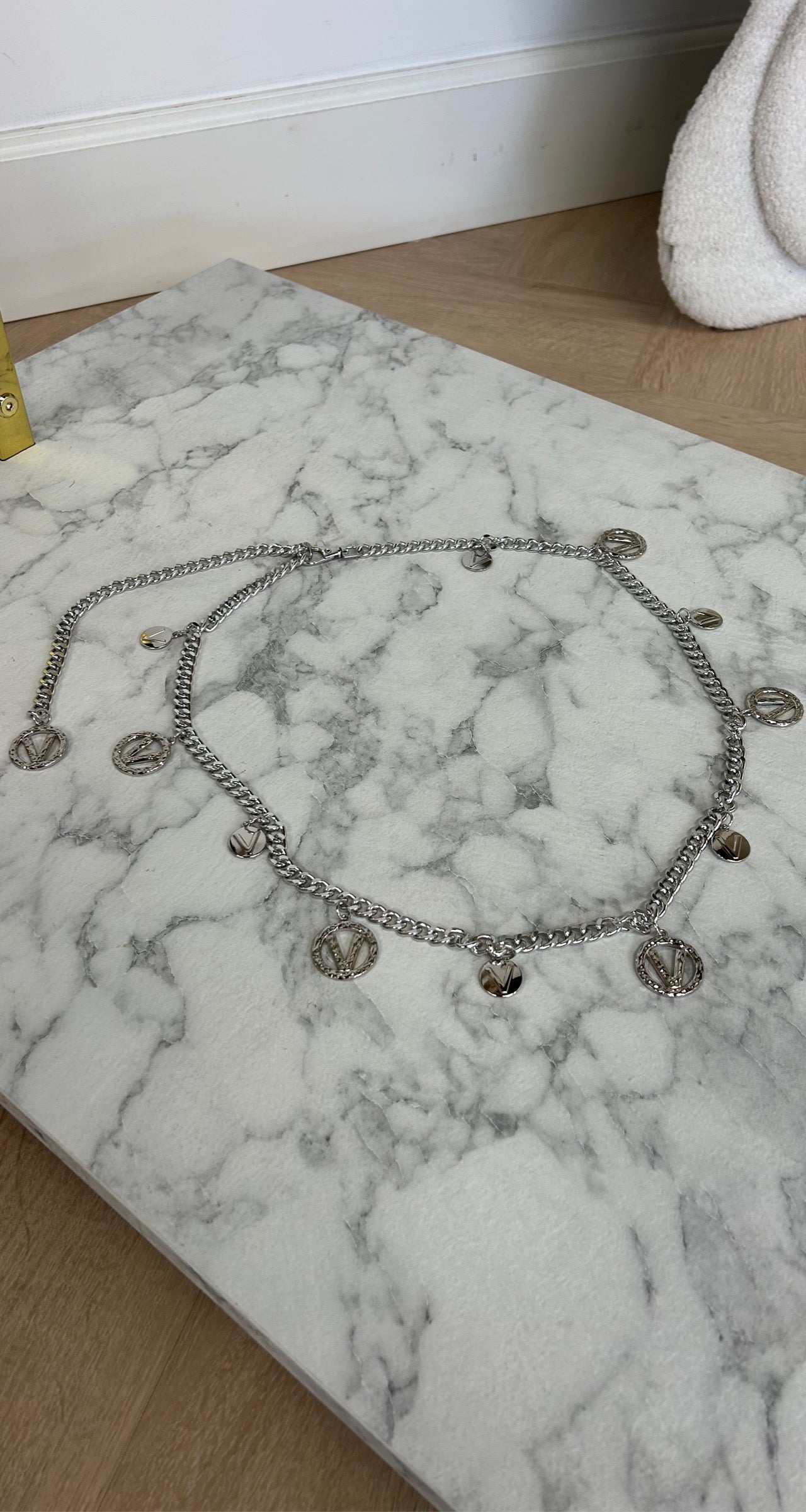 V COINS VERSTELBARE BELT 66703 SILVER