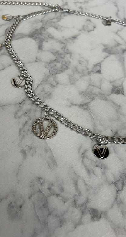 V COINS VERSTELBARE BELT 66703 SILVER