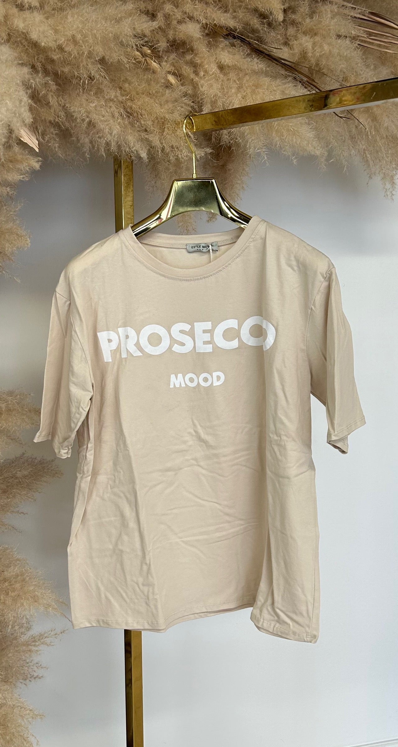 PROSECCO MOOD TEE BEIGE