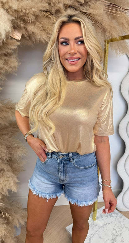 METALLIC SHINE TEE 293