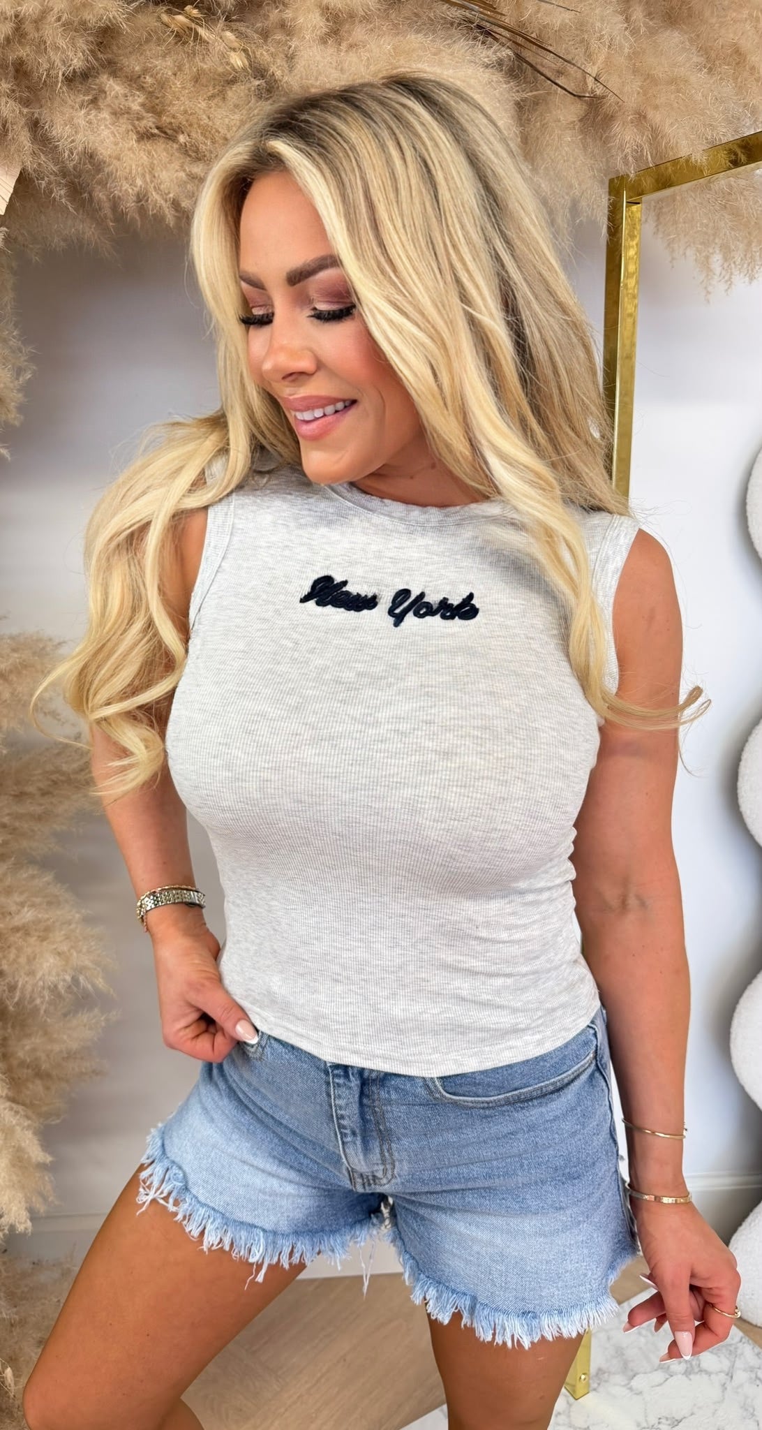 NEW YORK TANKTOP 8011600 GREY