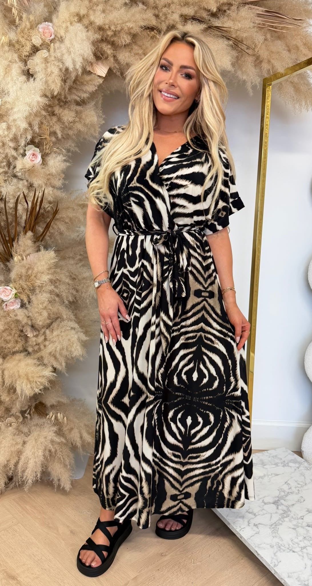 PANTHER TRAVEL LUS DRESS ZEBRA