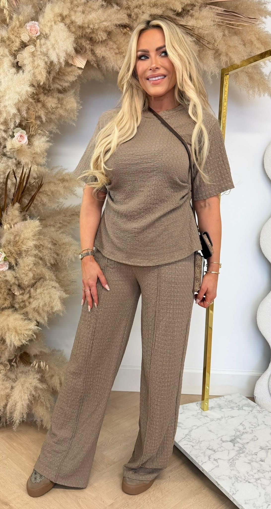 NINI STRETCHY SET TAUPE