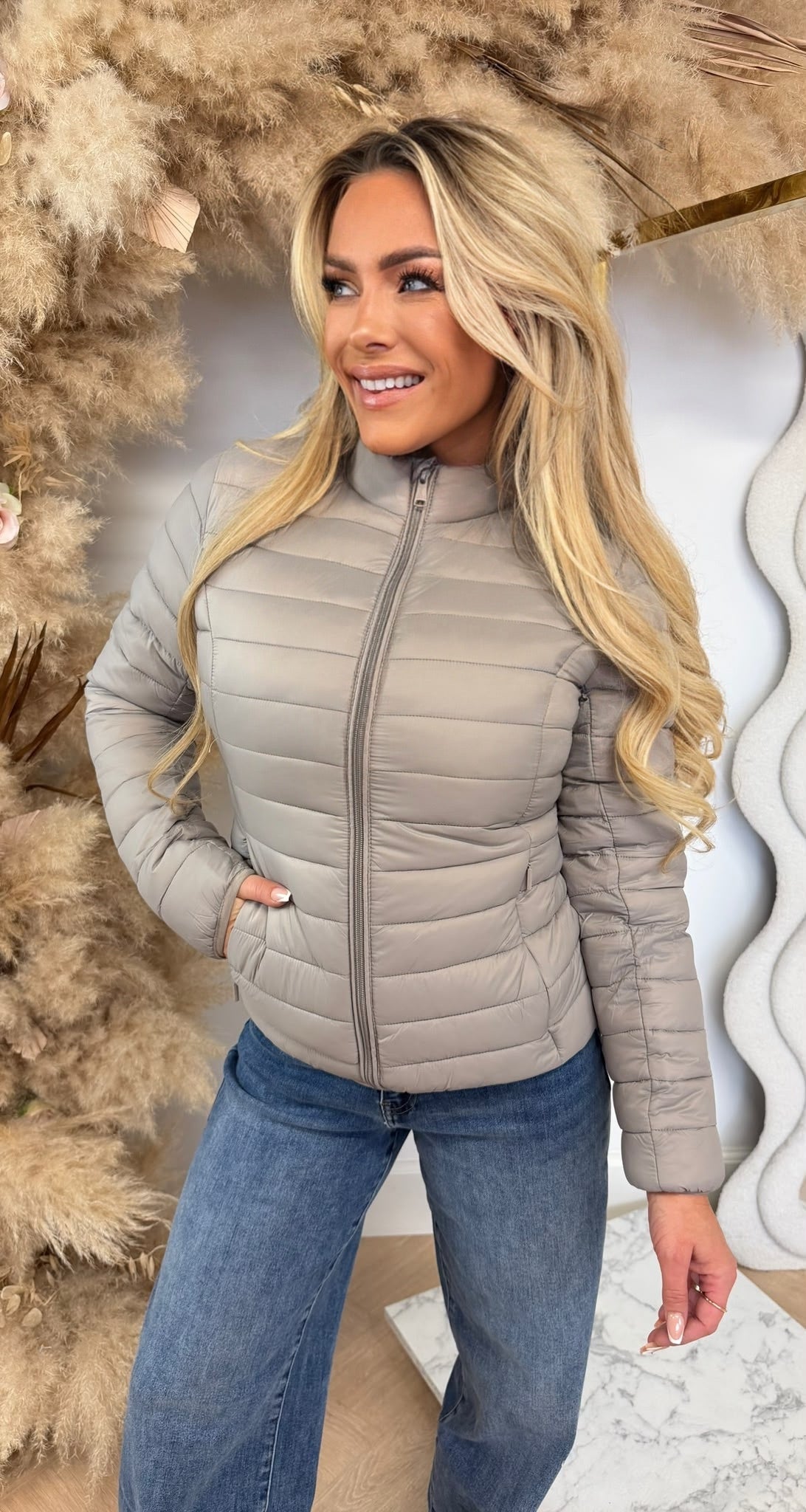 MID SEASON JACKET 703 TAUPE
