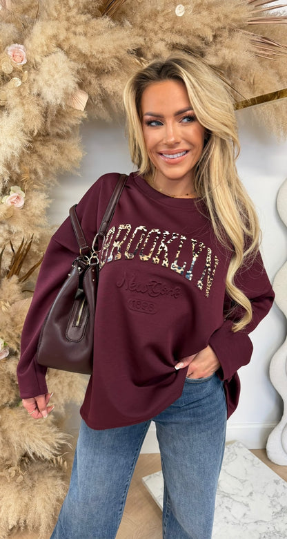 BROOKLYN TOP BORDEAUX