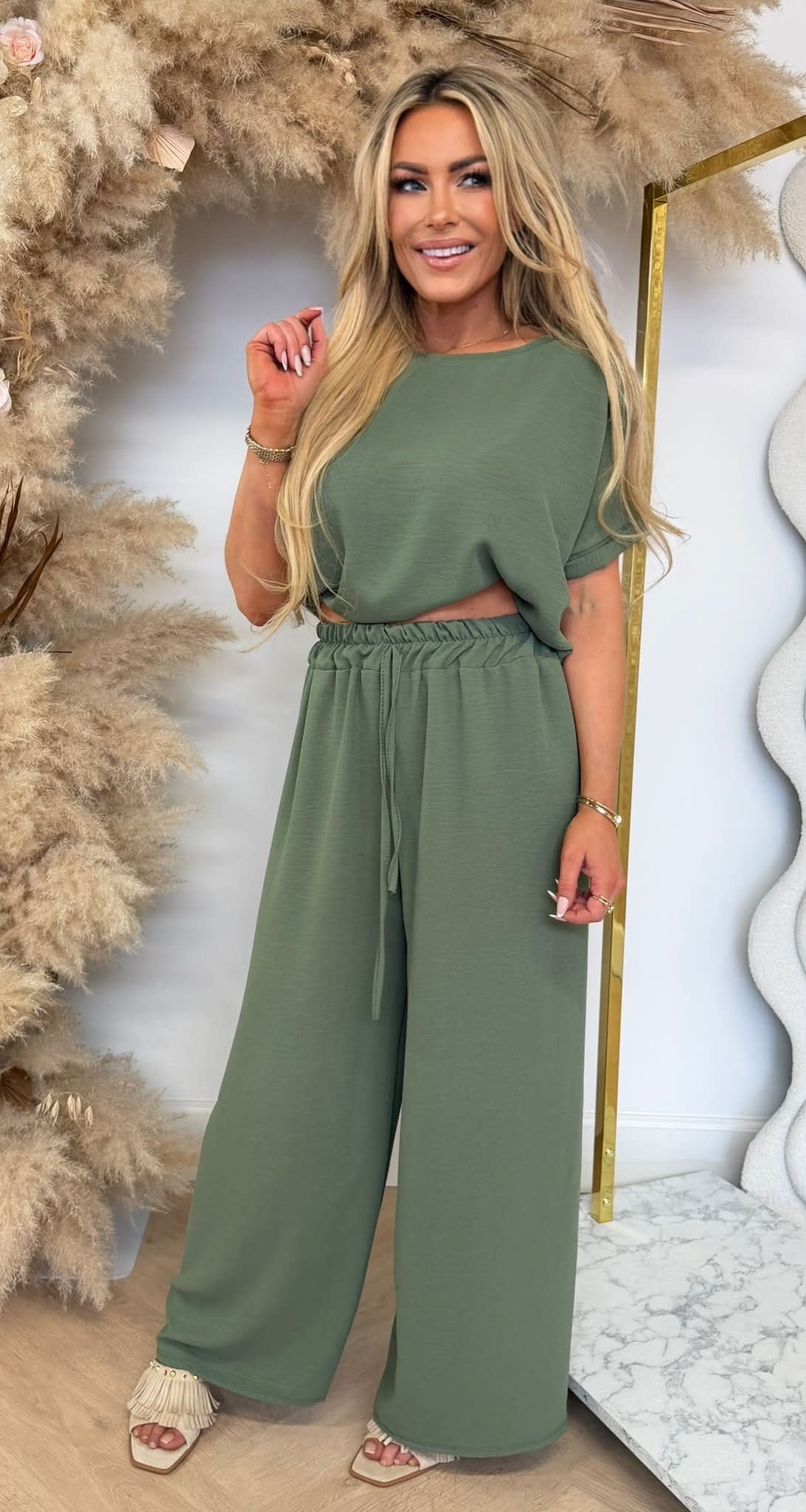 EVERYDAY CO-ORD SET ARMYGREEN