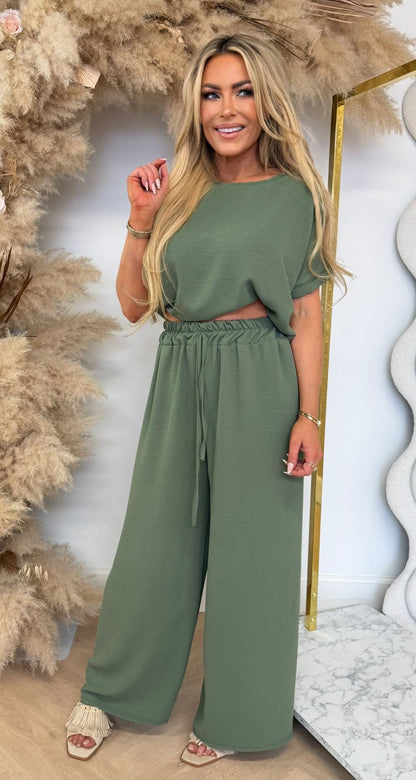 EVERYDAY CO-ORD SET ARMYGREEN