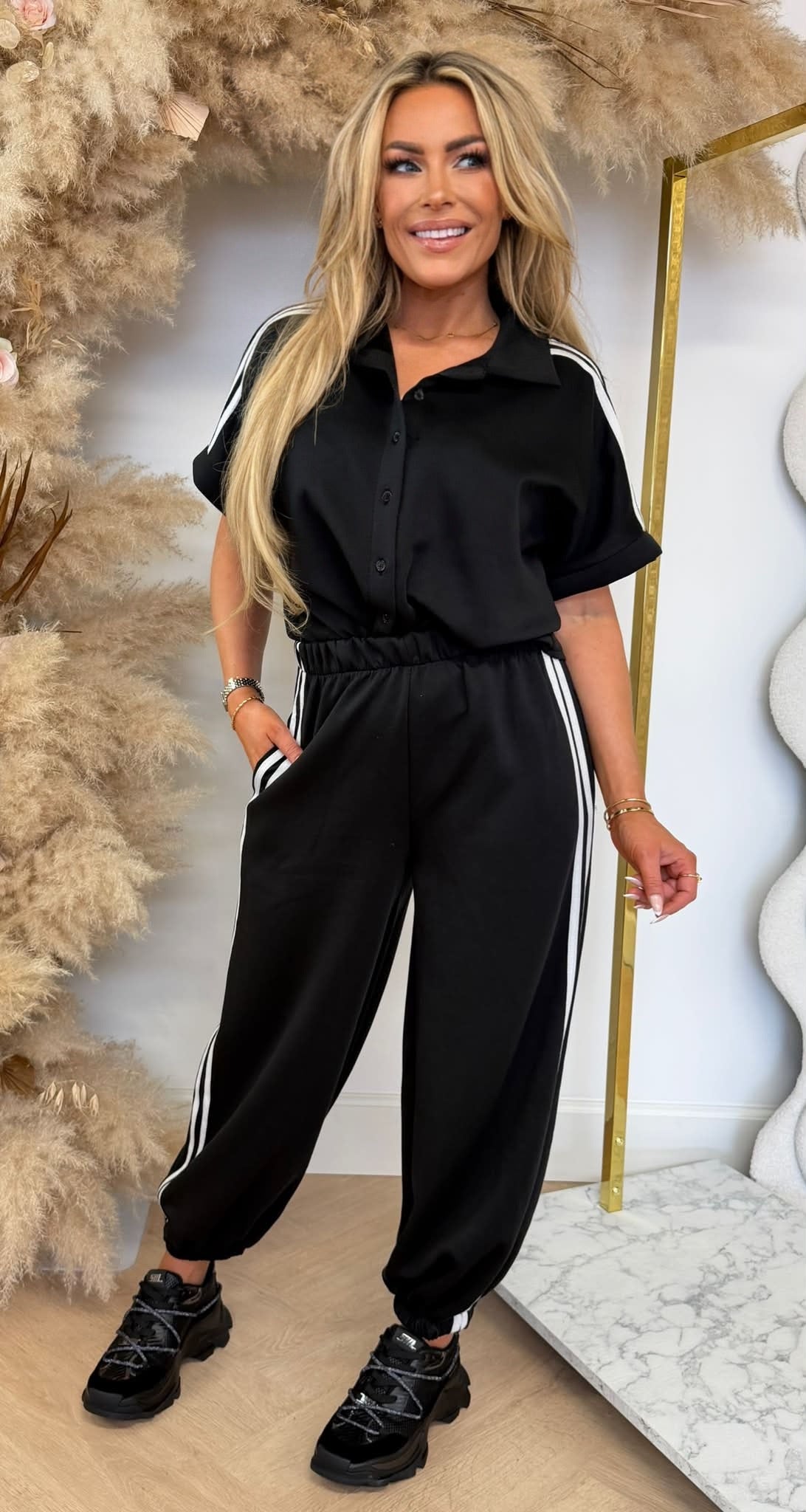 CHAYENNE STRIPE SET BLACK