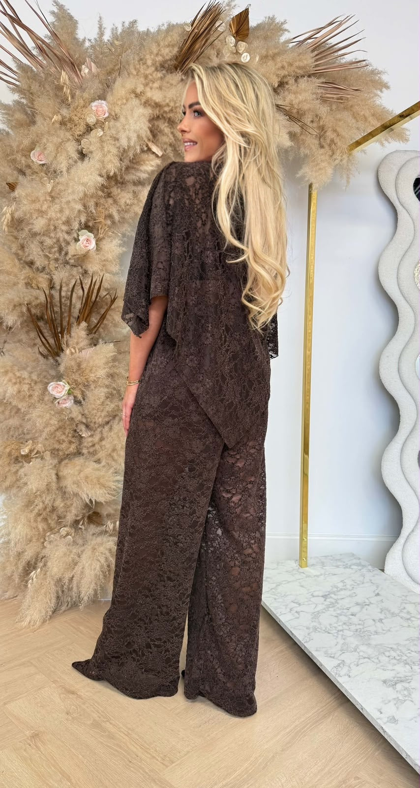 MY FAVORITE LACE SET CHOCO