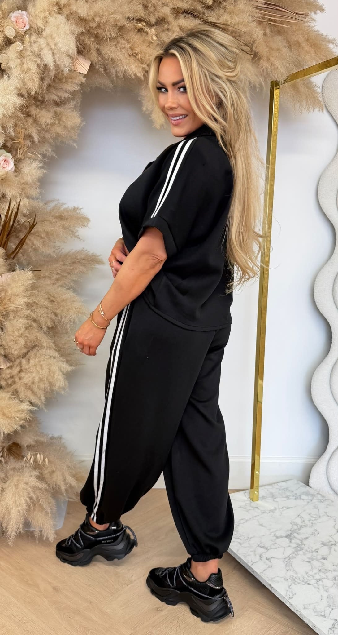 CHAYENNE STRIPE SET BLACK