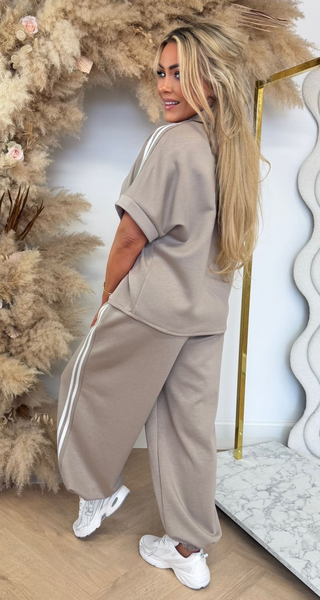 CHAYENNE STRIPE SET BEIGE
