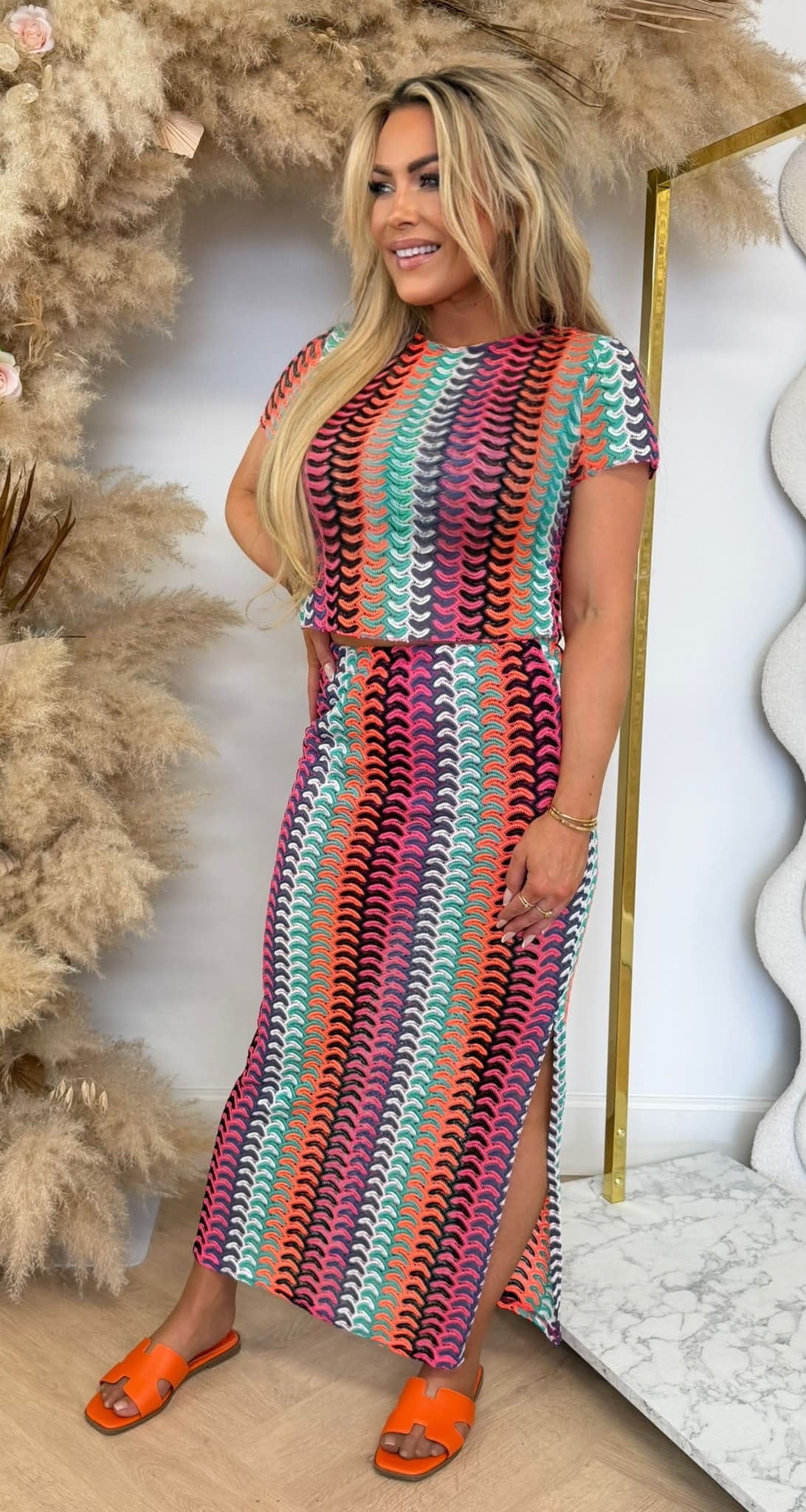 EMMA PRINT SET PINK