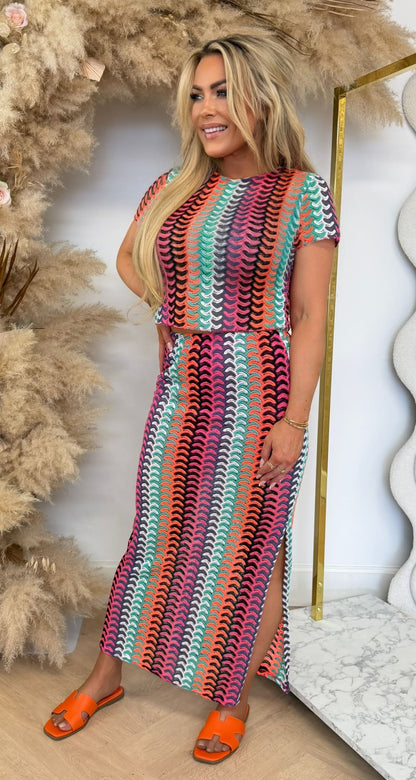 EMMA PRINT SET PINK