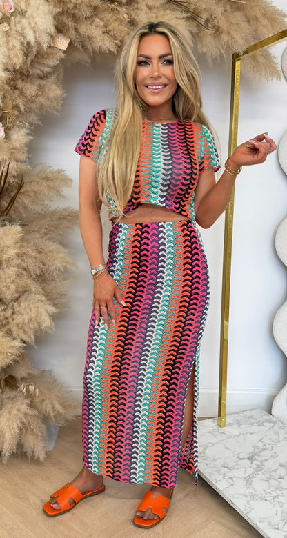 EMMA PRINT SET PINK