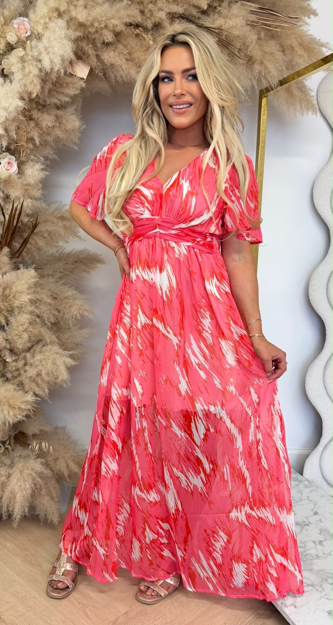 CHERNY BLOSSOM DRESS 5548 CORAL/RED