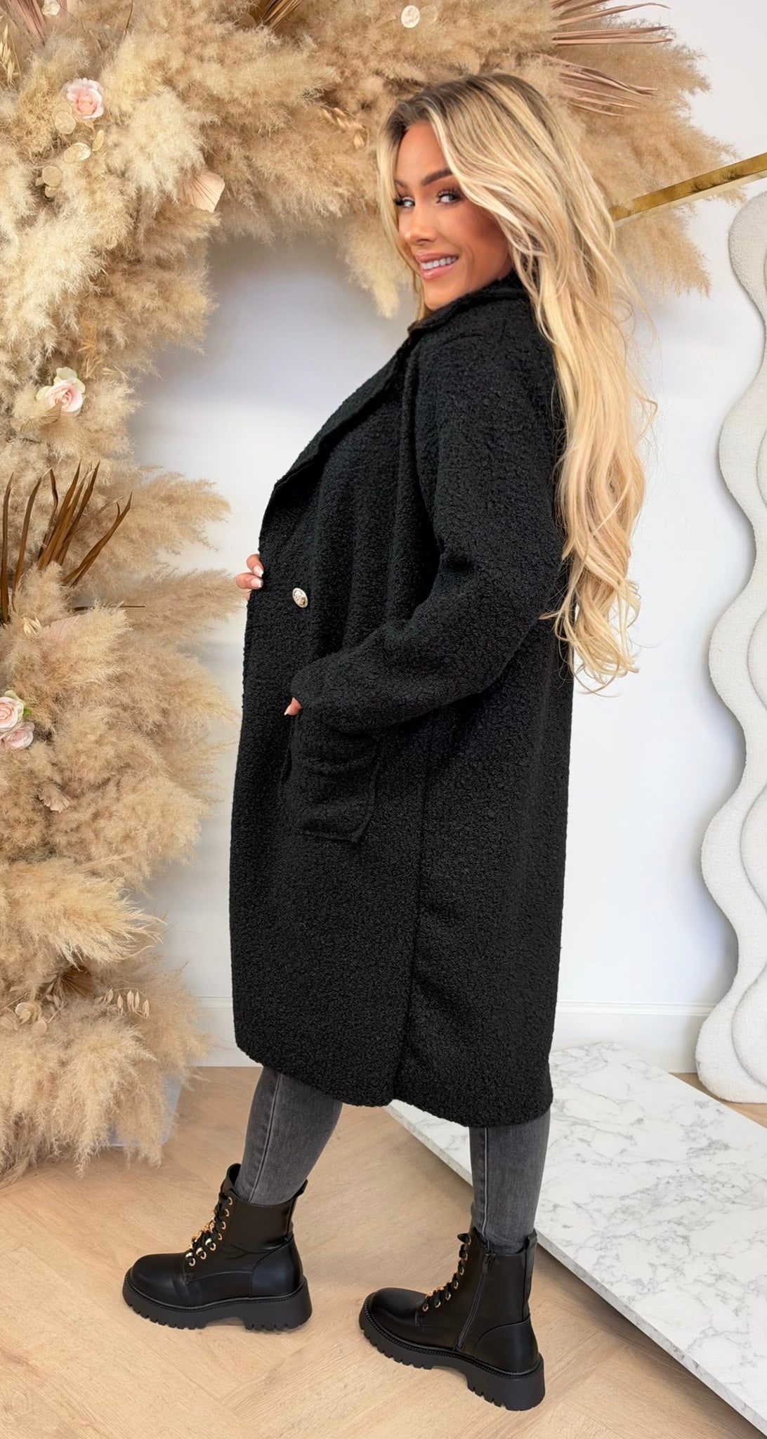 AMY BOUCLE JACKET BLACK