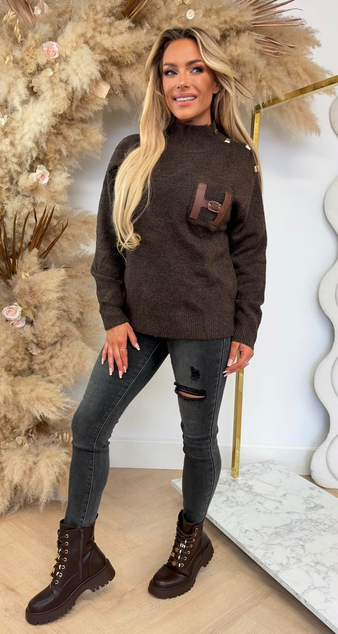COLLECTION BELT H SWEAT 98578 CHOCO