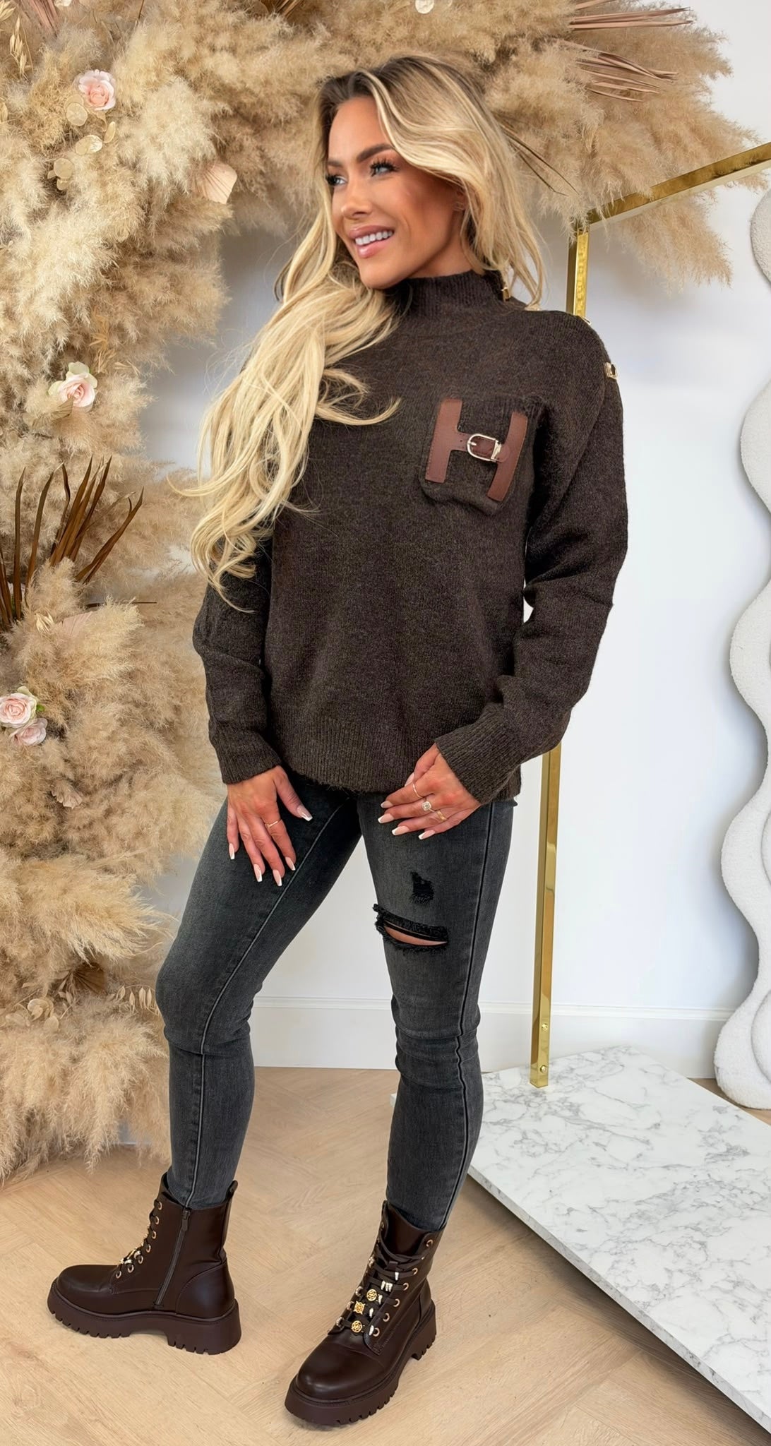 COLLECTION BELT H SWEAT 98578 CHOCO