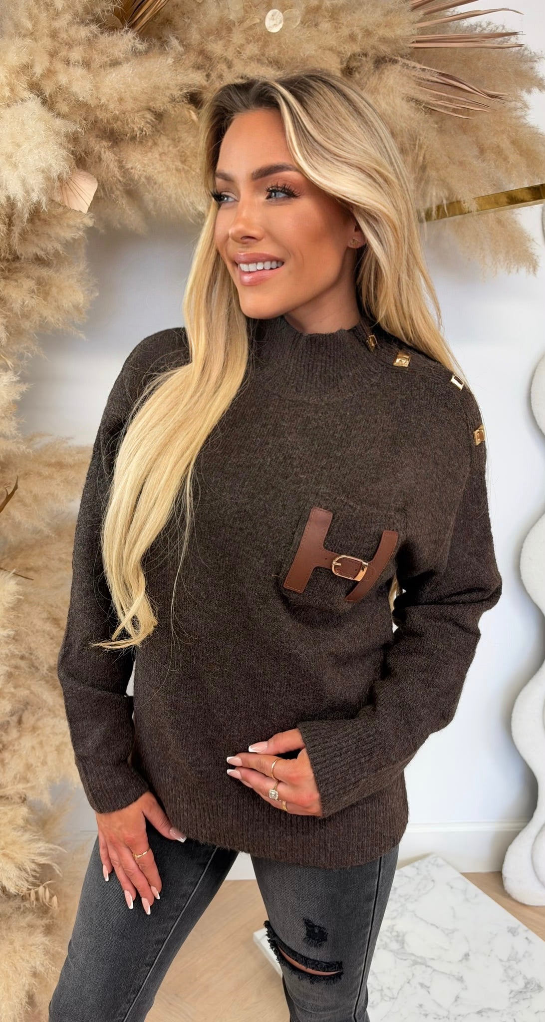 COLLECTION BELT H SWEAT 98578 CHOCO