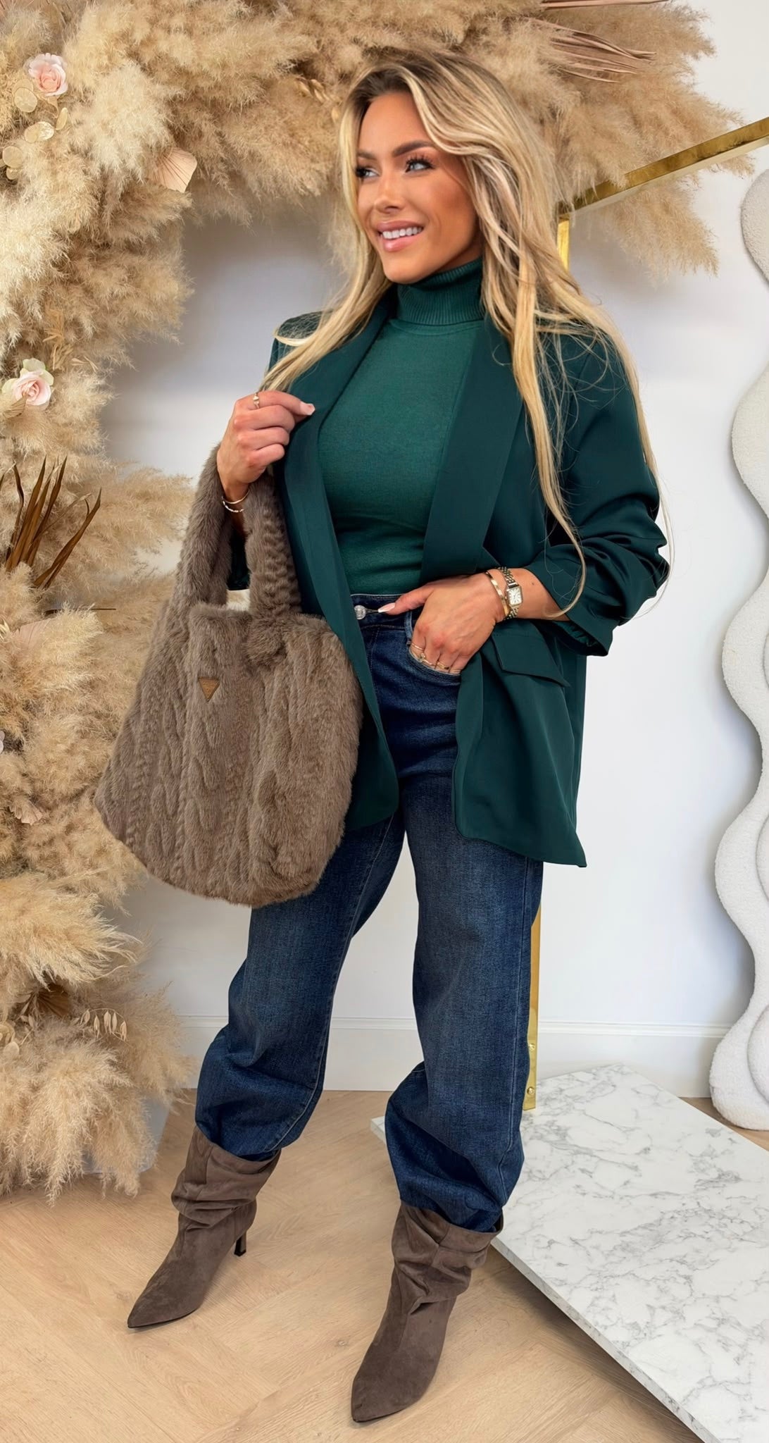 FENNY BLAZER GUCGREEN