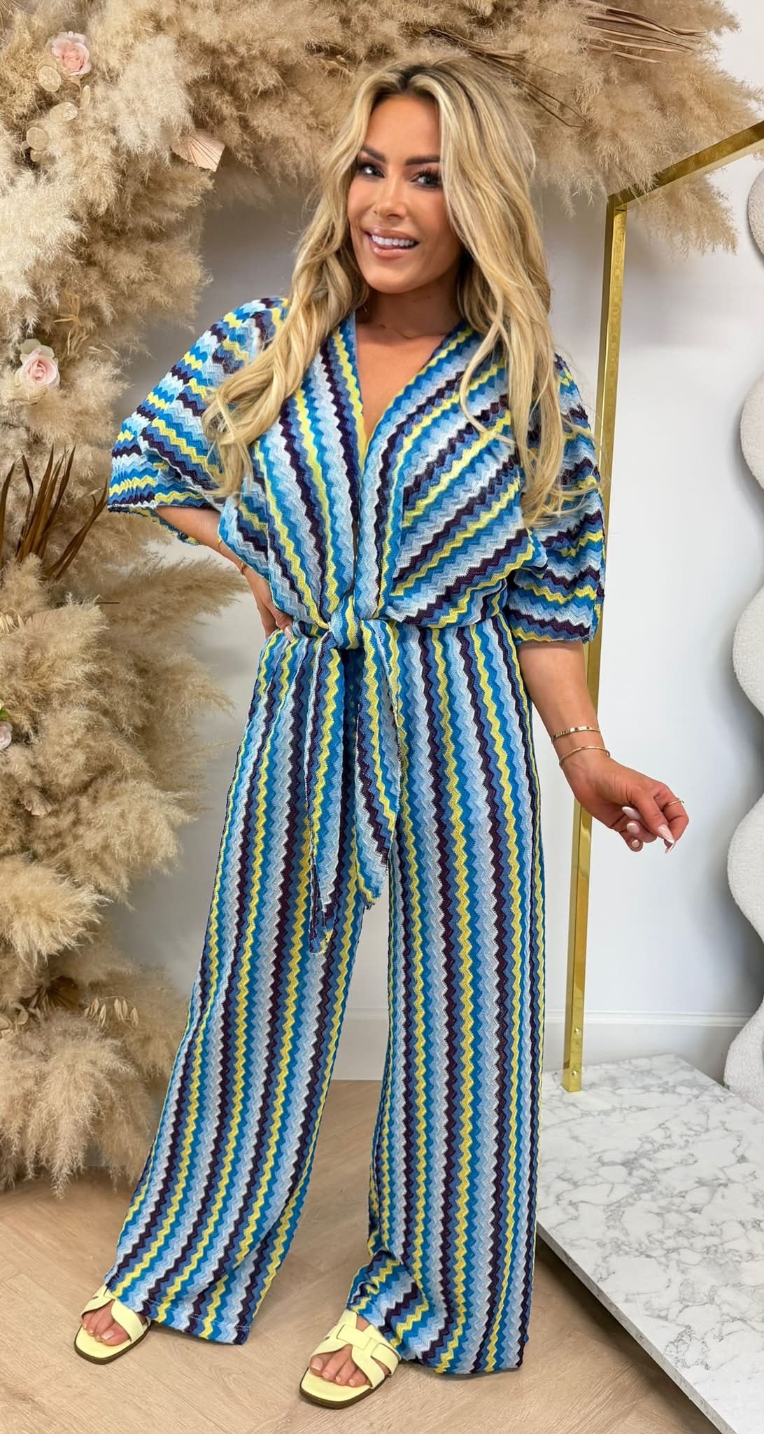 DREAMY SUMMER KNOOP CO ORD SET BLUE