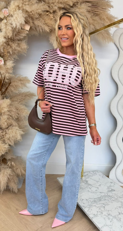 SOHO LACE STRIPE SHIRT 5575