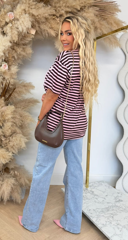 SOHO LACE STRIPE SHIRT 5575