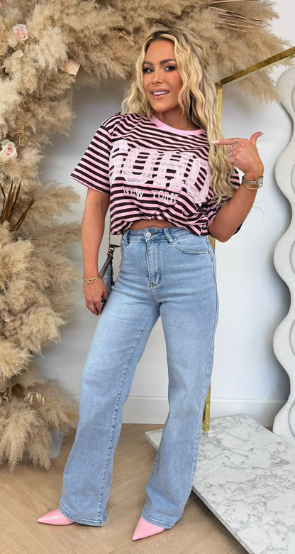 SOHO LACE STRIPE SHIRT 5575