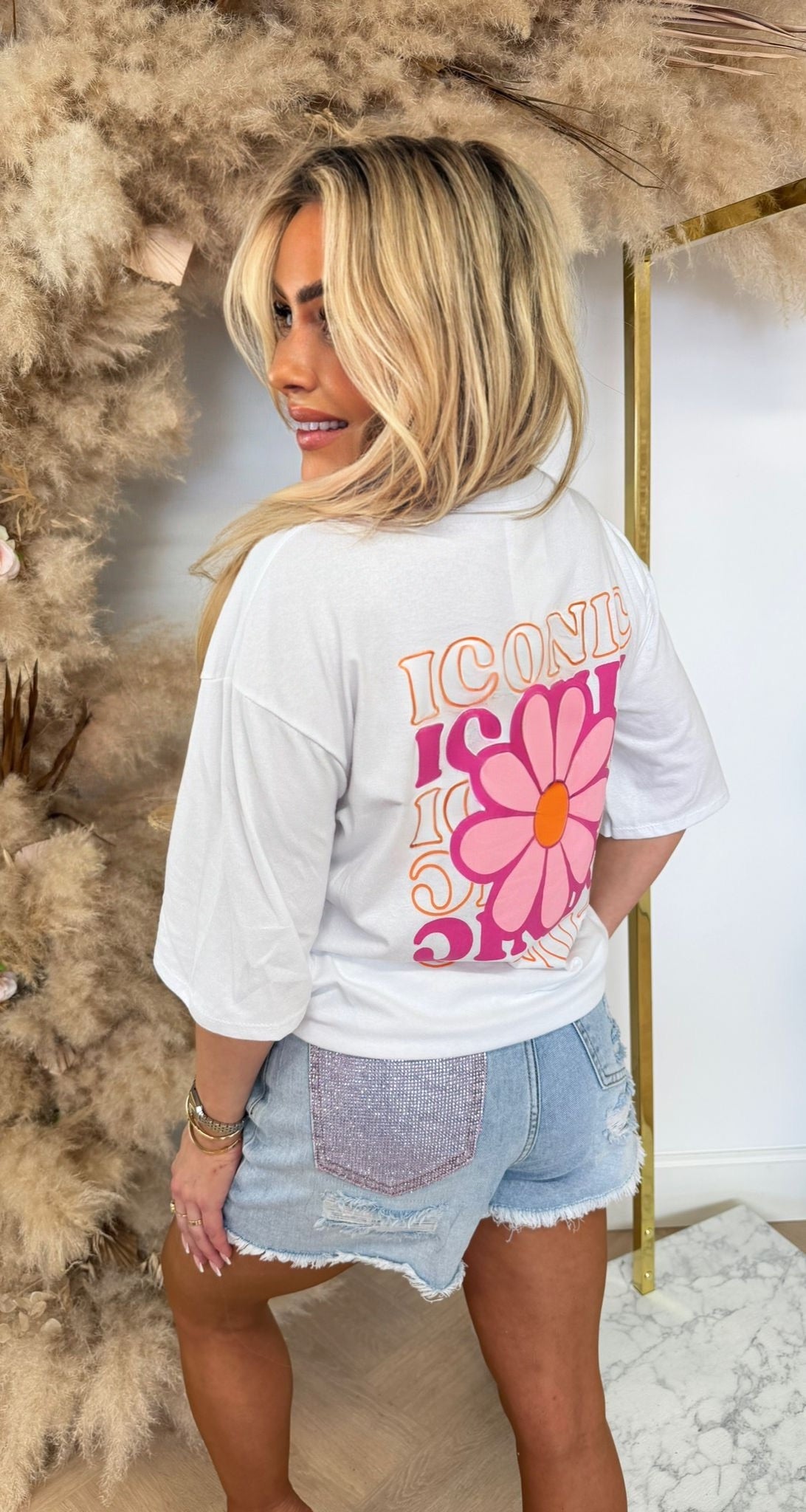 FLOWER ICONIC TEE 2665 WHITE
