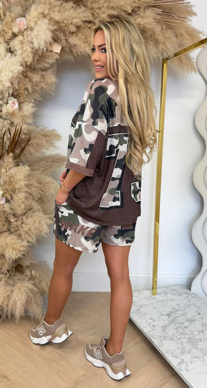 WAKE UP ARMY LUREX SET BROWN