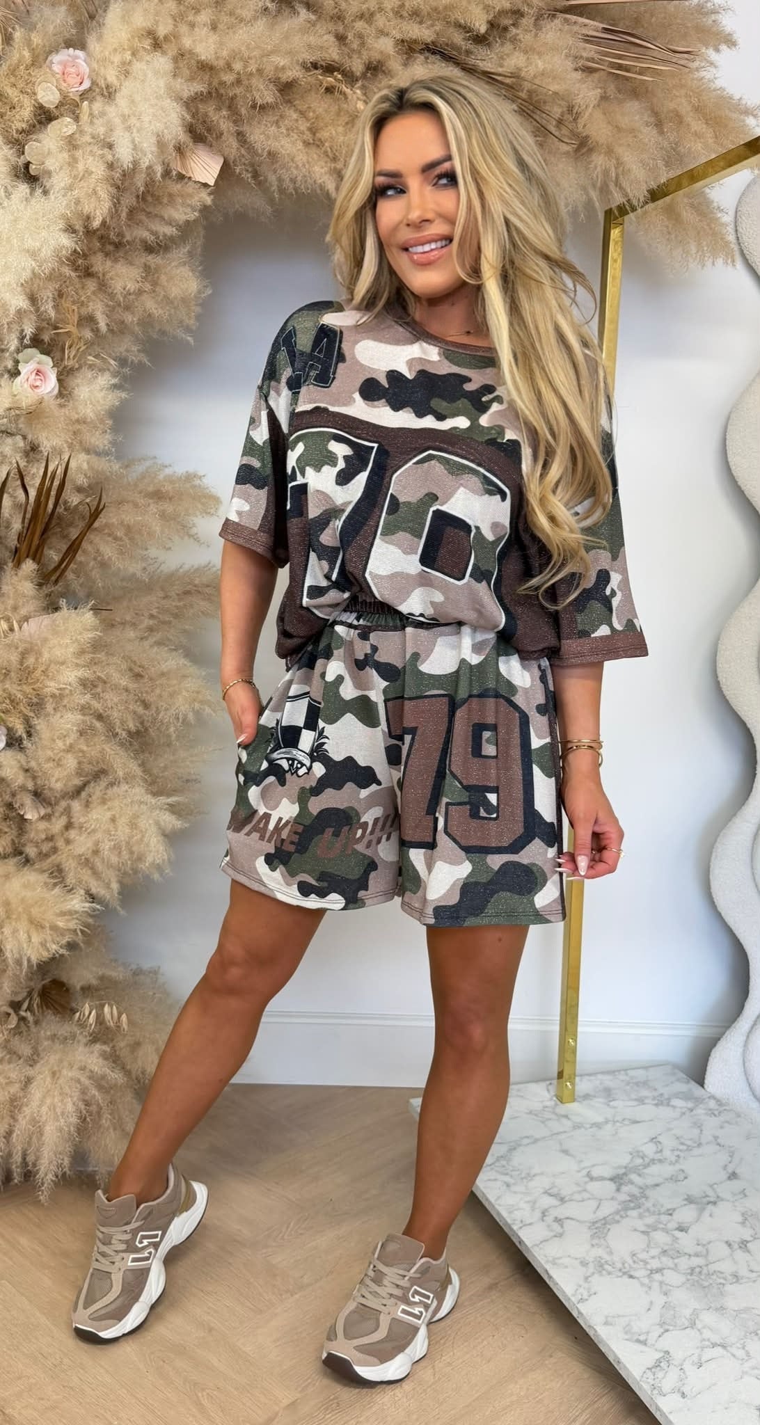 WAKE UP ARMY LUREX SET BROWN