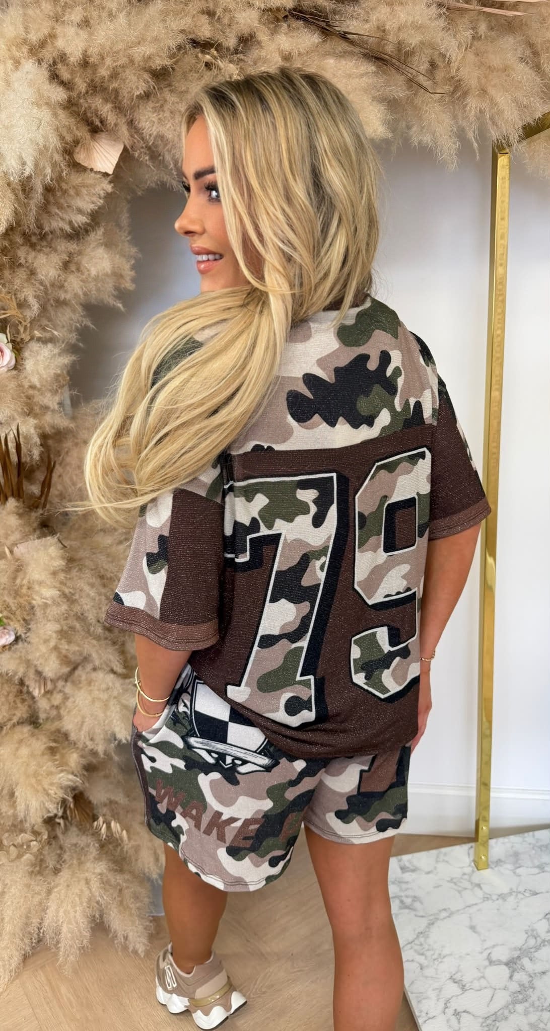 WAKE UP ARMY LUREX SET BROWN