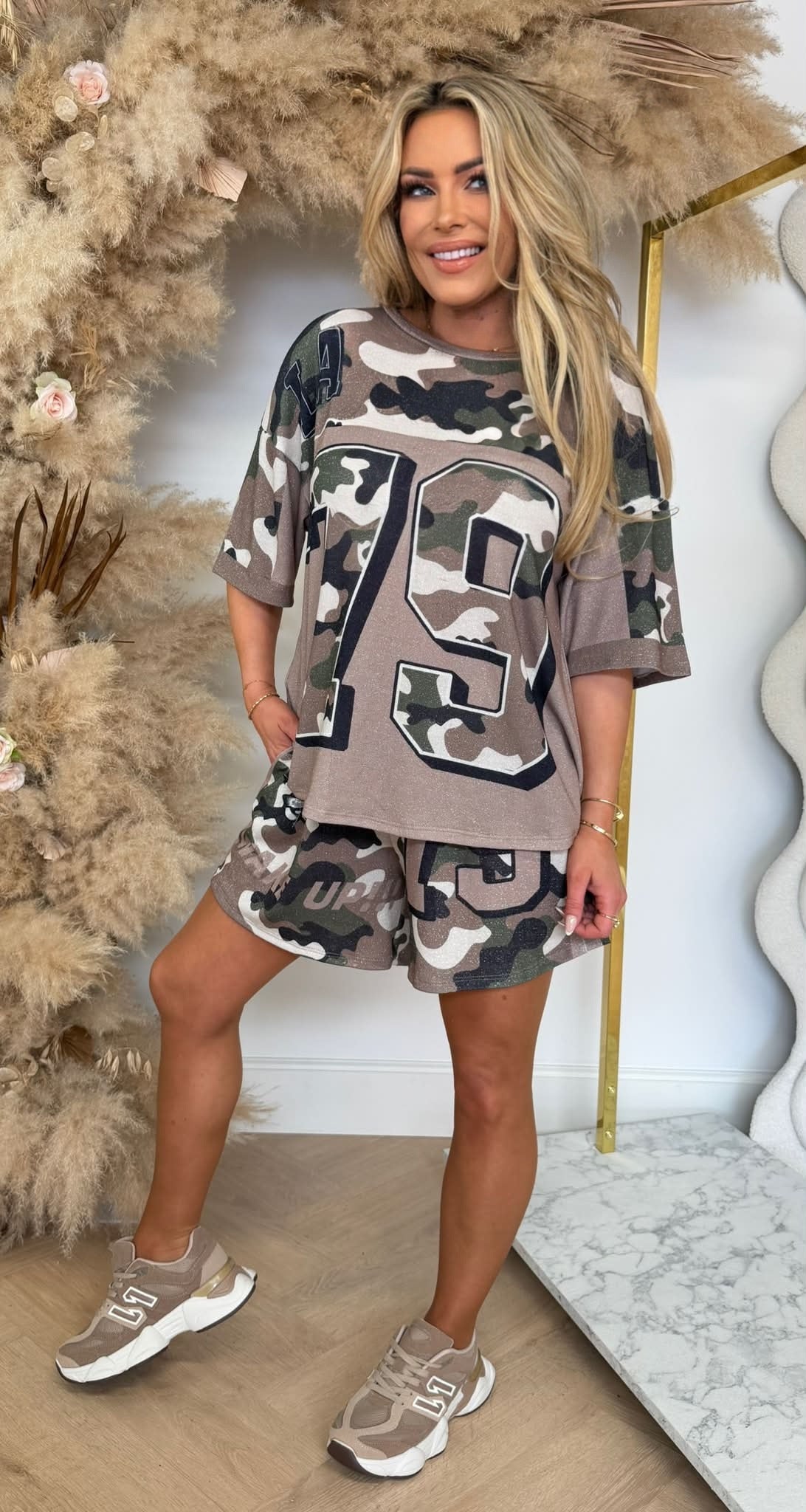 WAKE UP ARMY LUREX SET TAUPE